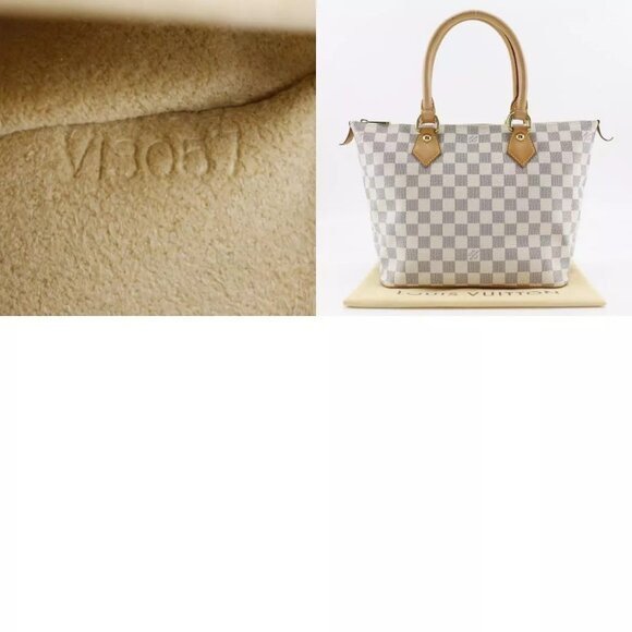 LOUIS VUITTON Saleya PM Handbag N51186 White Damier Azur Canvas Women - Picture 6 of 12